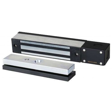 Seco-Larm Electromagnetic Gate Lock with 600-lb (272kg) holding force with weldable brackets for ar SLM-E-942FC-600SQ